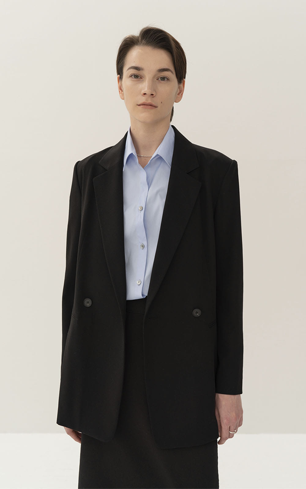 CO SOLID TAILORED JACKET_BLACK